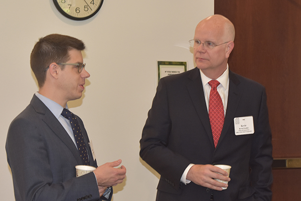 CBA YLS Legislative Affairs Director David J. McGuire, and State Comptroller Kevin Lembo.