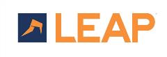 LEAP logo with boarder