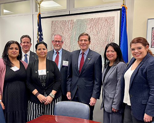 Thumbnail CBA Delegation with Senator Blumenthal